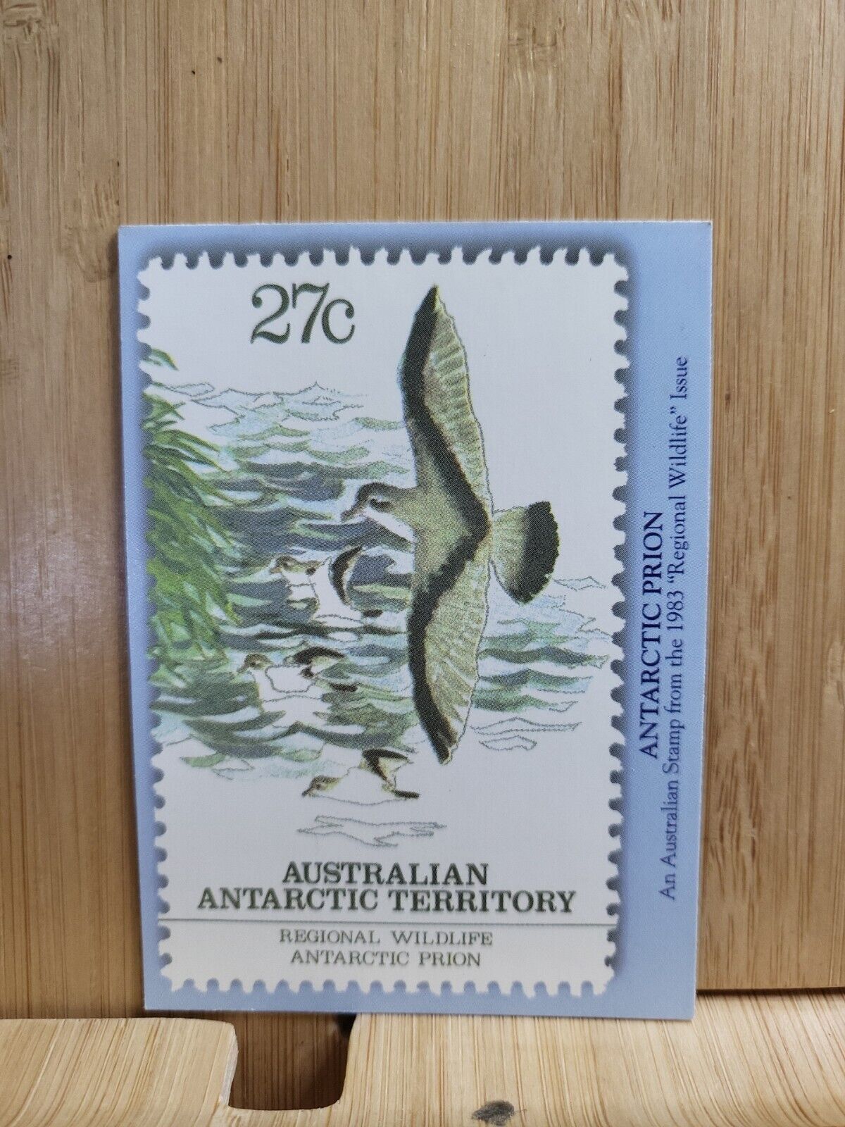 Australia Post Stamp Facts🏆Series 1 1996 #54 ANTARCTIC PRION Stamp Card🏆