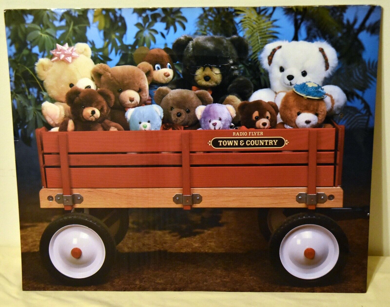 Radio Flyer Town & Country Wagon 16x20 Teddy Bears Poster