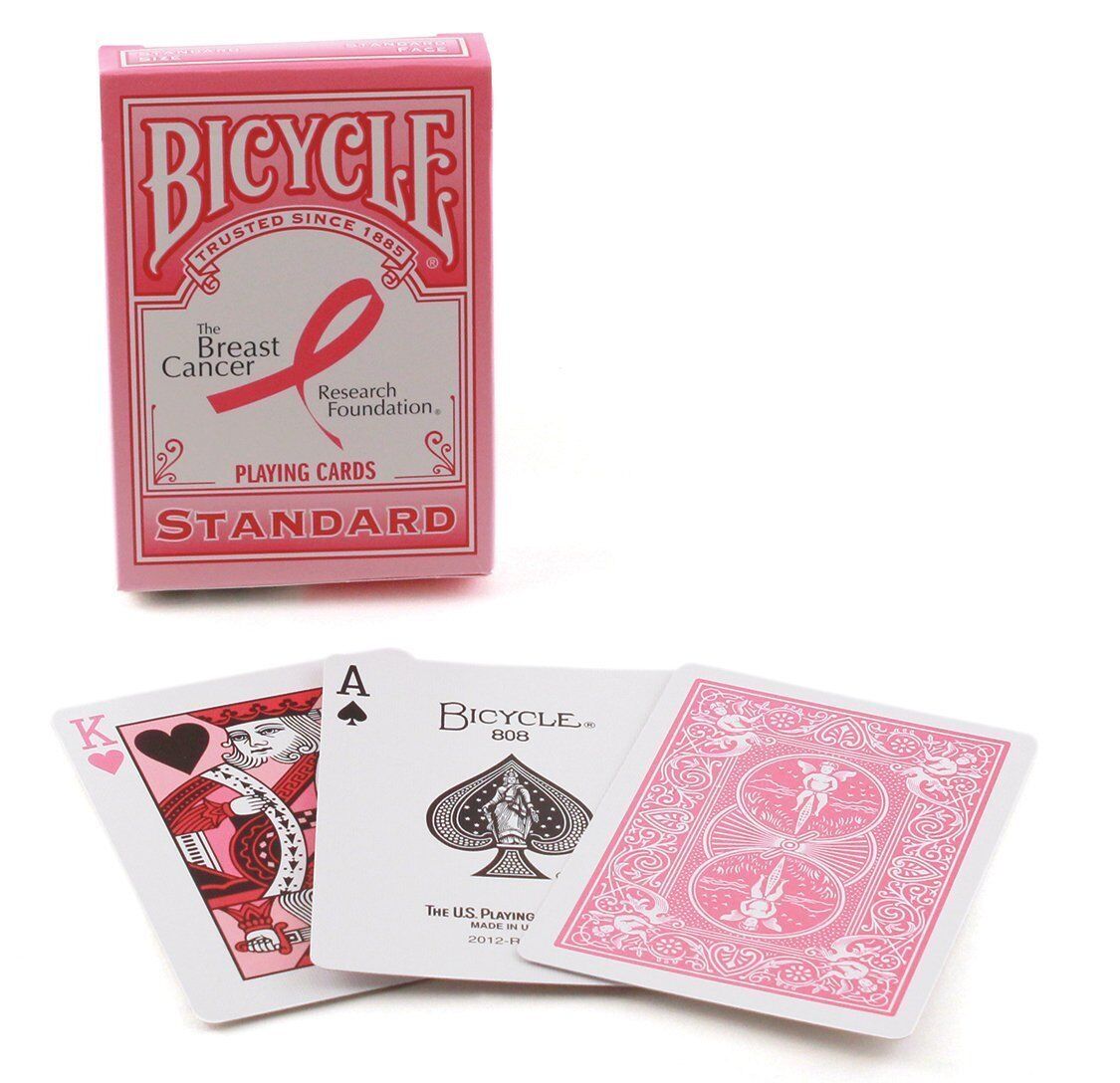 Bicycle Breast Cancer Research Foundation Playing Cards Fight for cure Pink Back