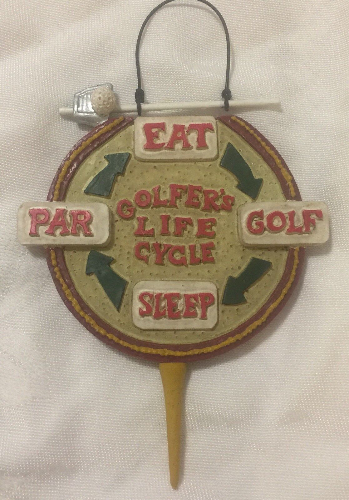 Golfer's Life Cycle Christmas Golf Ornament Club Ball Holiday Tree Decor Gift
