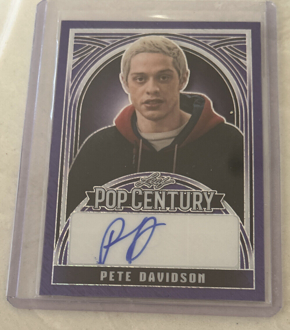 Pete Davidson 2024 Leaf Pop Century Purple Auto #’d 3/8