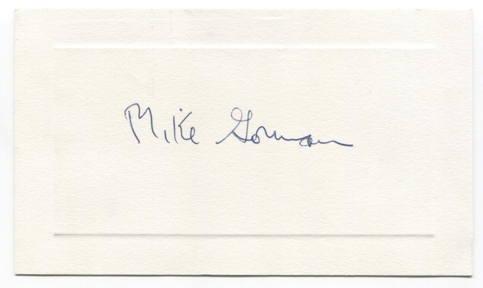 Mike Gorman Signed Card Autographed Signature Mental Health Activist