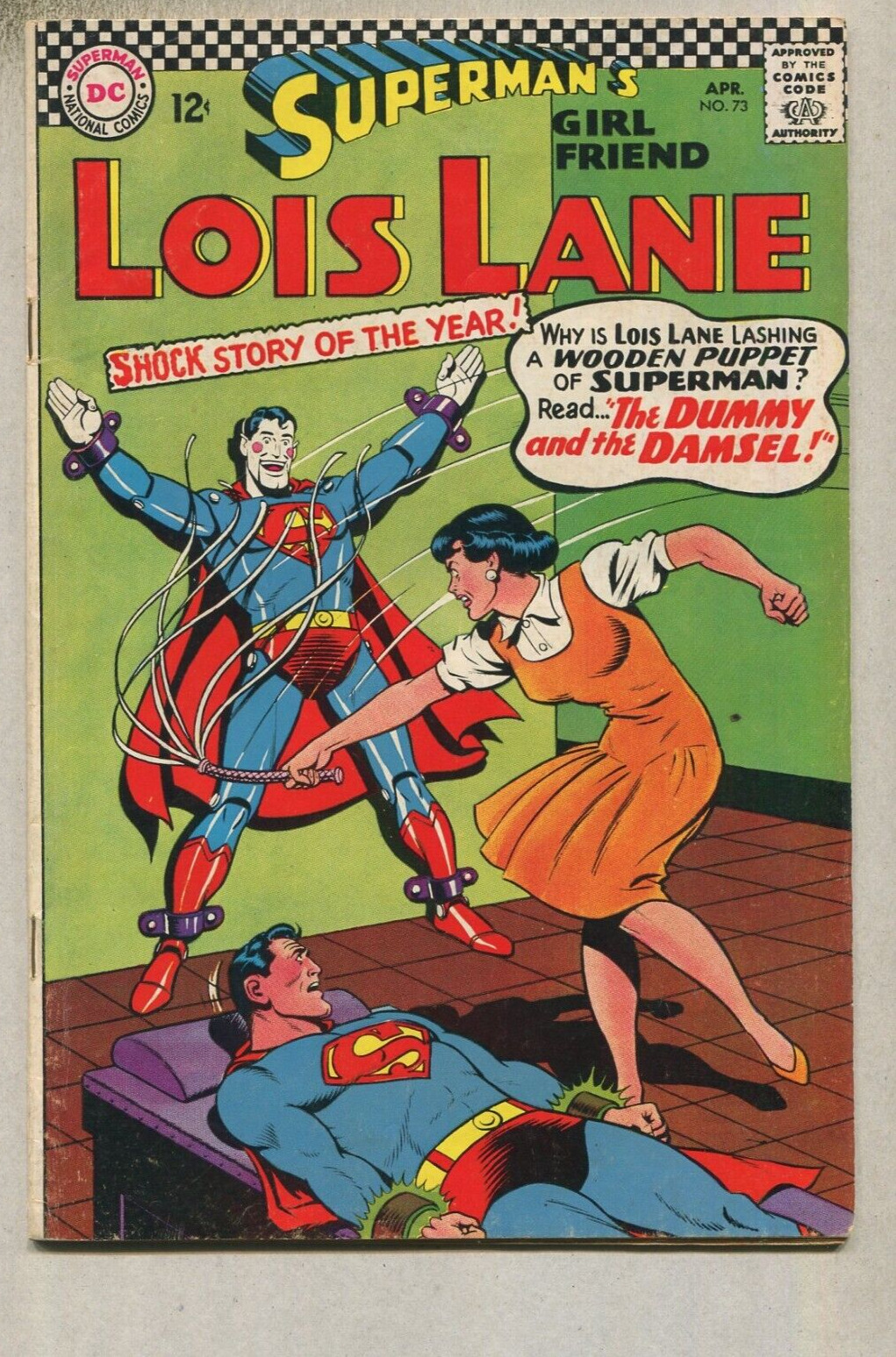Superman's Girl Friend- Lois Lane #73 VG+ The Dummy And The Damsel   DC  SA