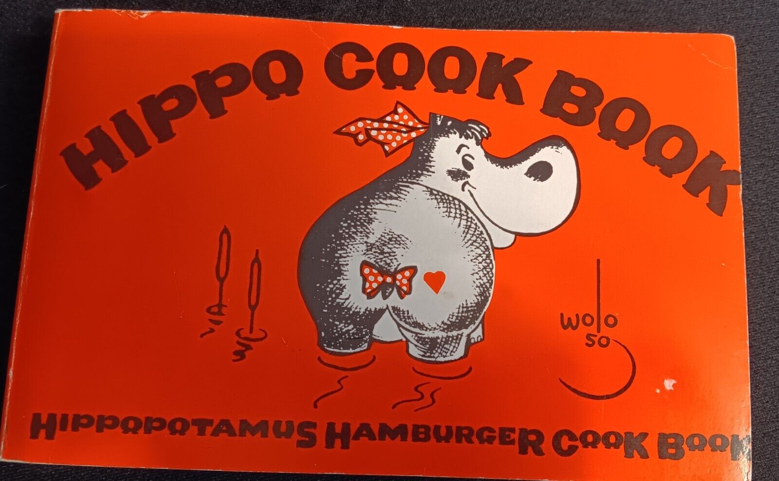 Vintage Hippopotamus Hamburger Hippo Cook Book Paperback 1969