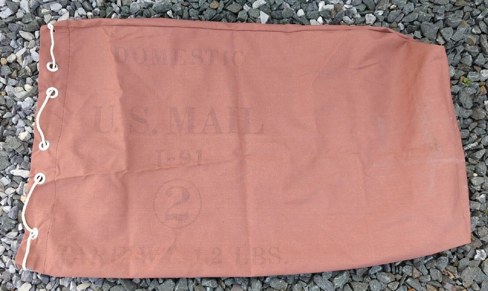 Vintage Domestic US Mail Canvas Bag #2 Duffle Bag Mailman Postal Worker