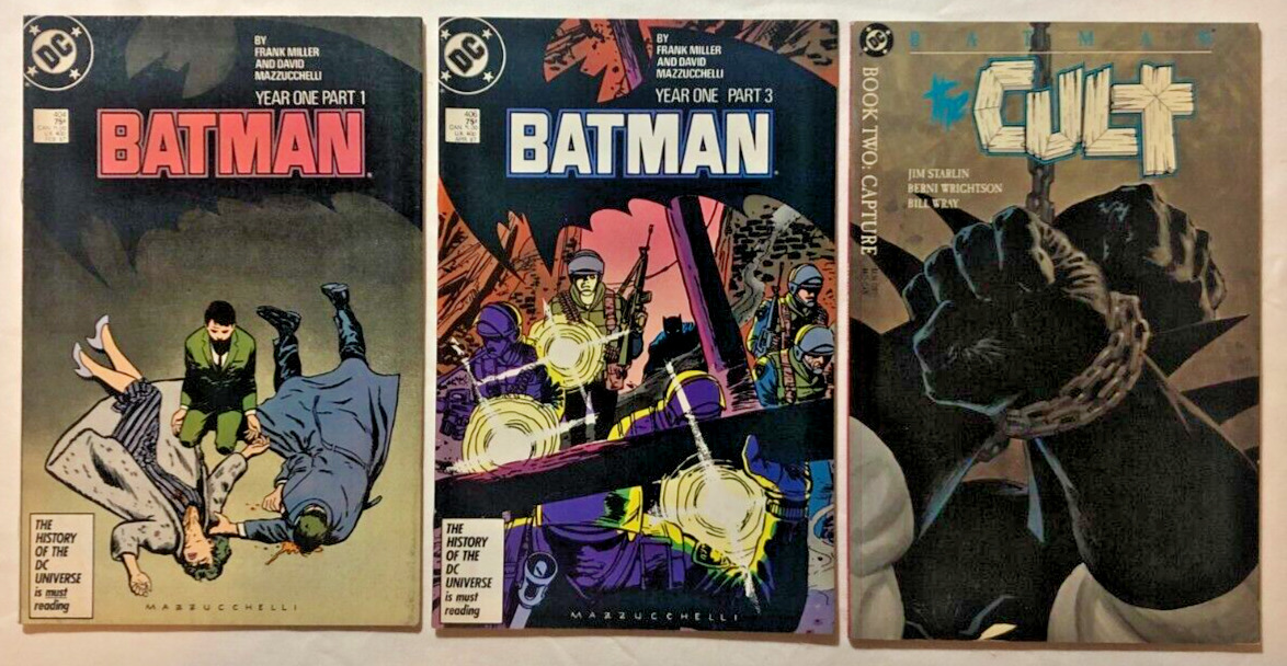 Comic Book Lot: Batman Year One & The Cult: Frank Miller/Starlin/Wrightson