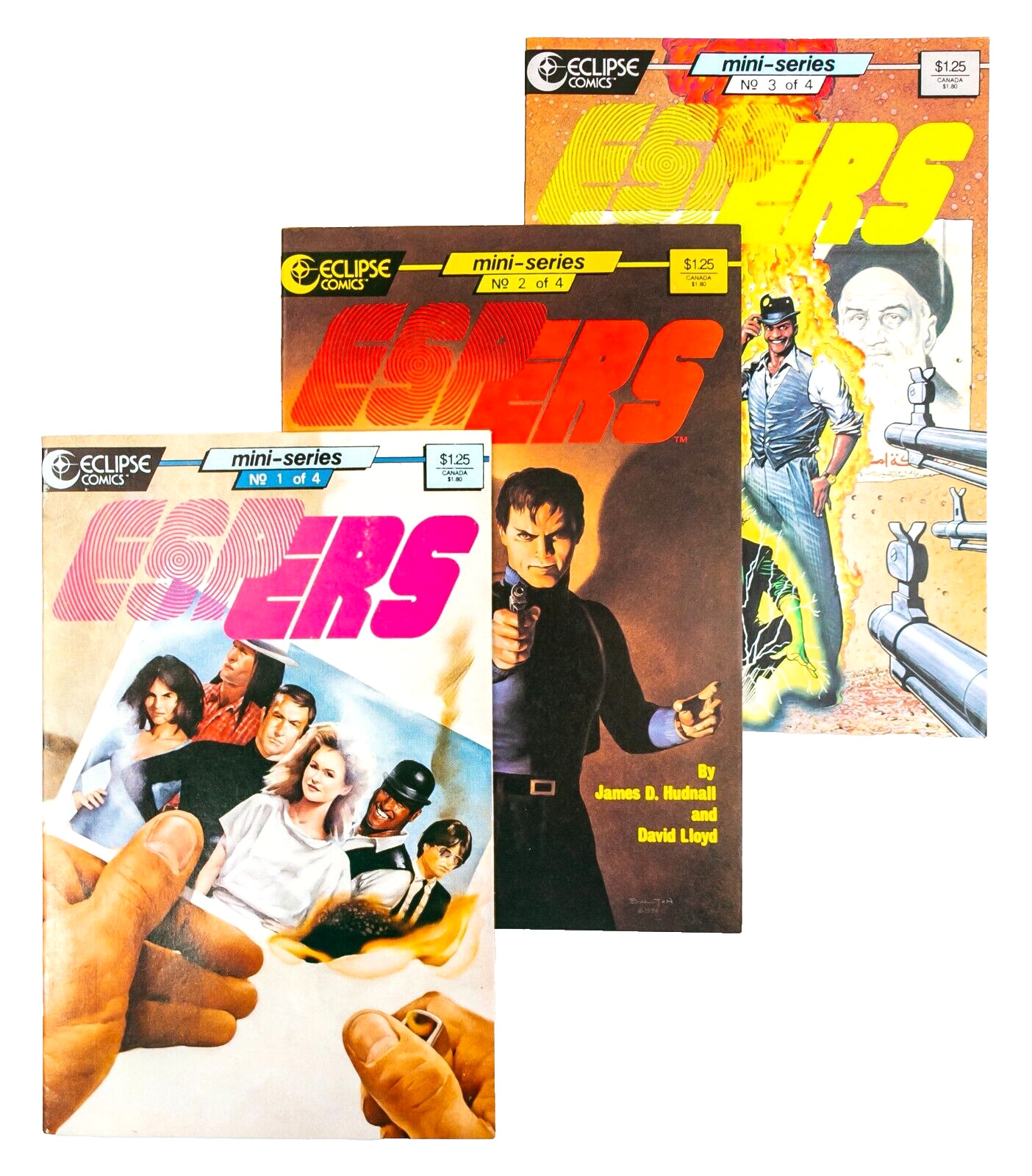 ESPers #1-3 Mini-Series (1986 Eclipse Comics) Gathering Power James Hudnall NM-