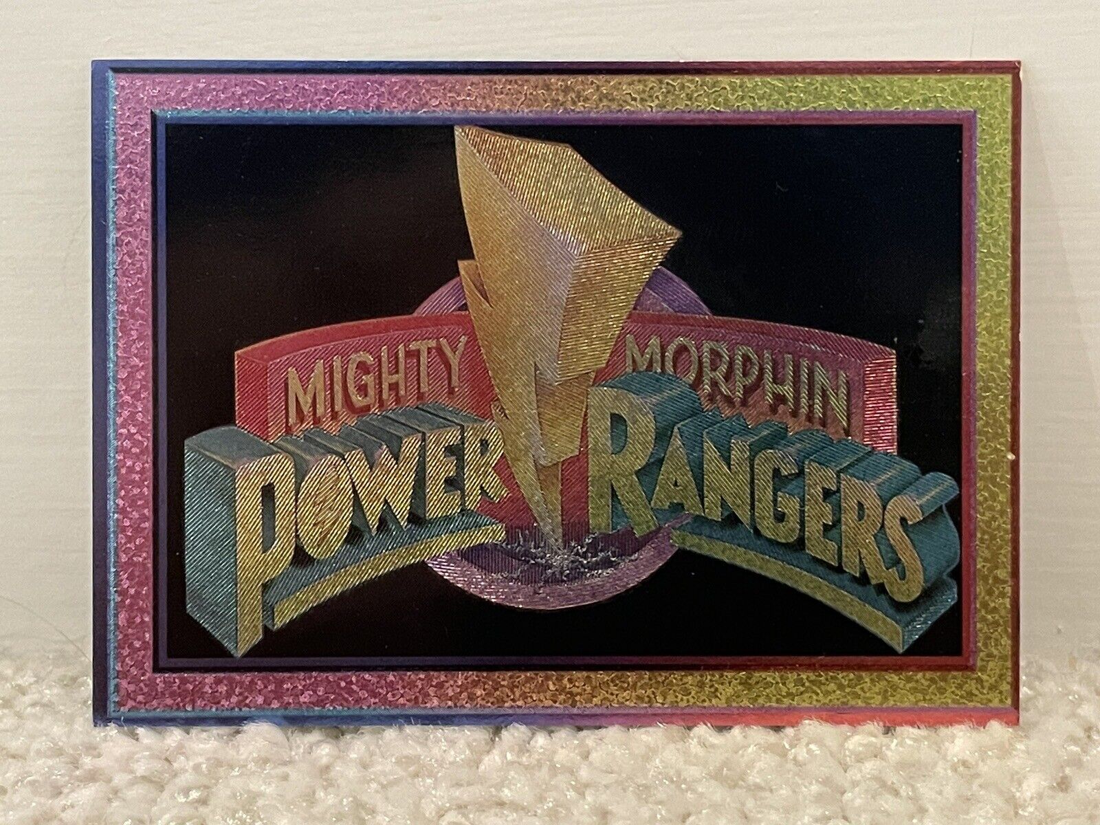 1994 MIGHTY MORPHING POWER RANGERS #1 COLLECT-A-CARD Power Foil Series 1