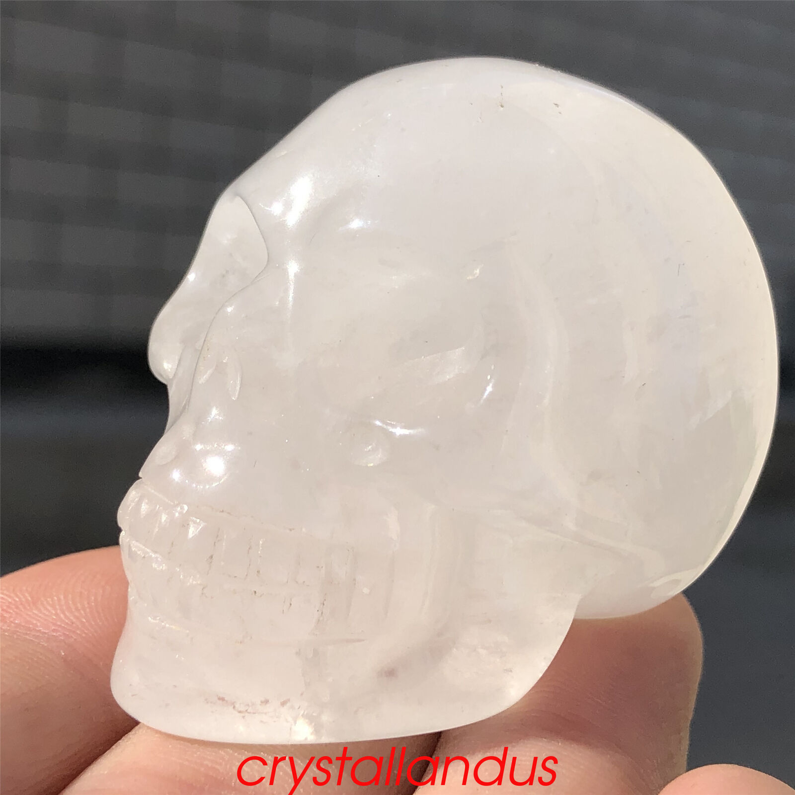 Top wholesale Natural skull quartz crystal skull carved reiki healing 2'' A++