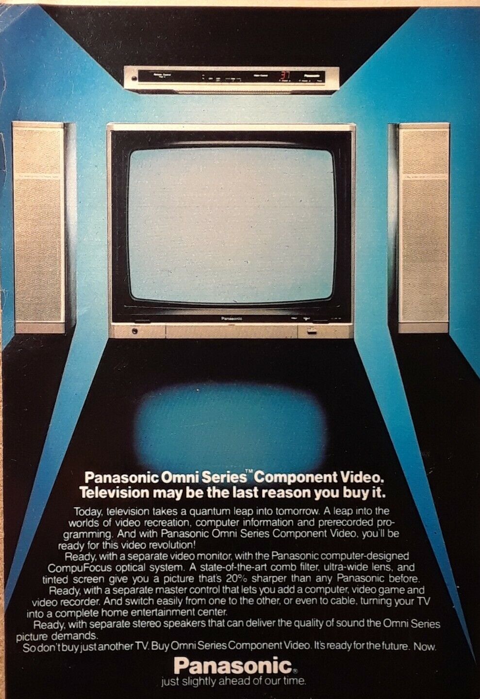 1982 Panasonic Omni Series Print Ad Advertisement 7 3/8 x 5 in.