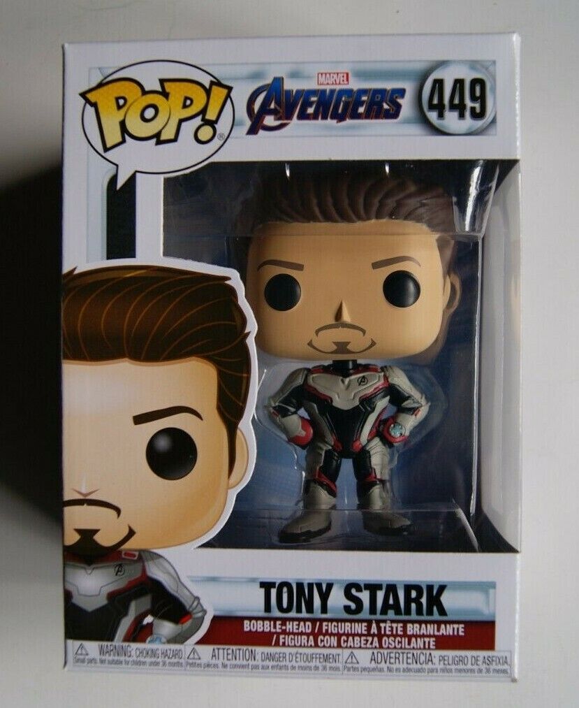 Marvel Funko Pop Avengers TONY STARK in Quantum Suit #449