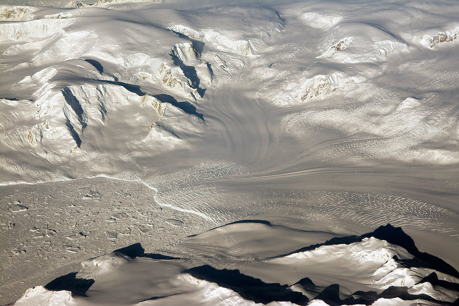 8x12 NASA Stunning  Photo of Glaciers and Mountains in West Antarctica