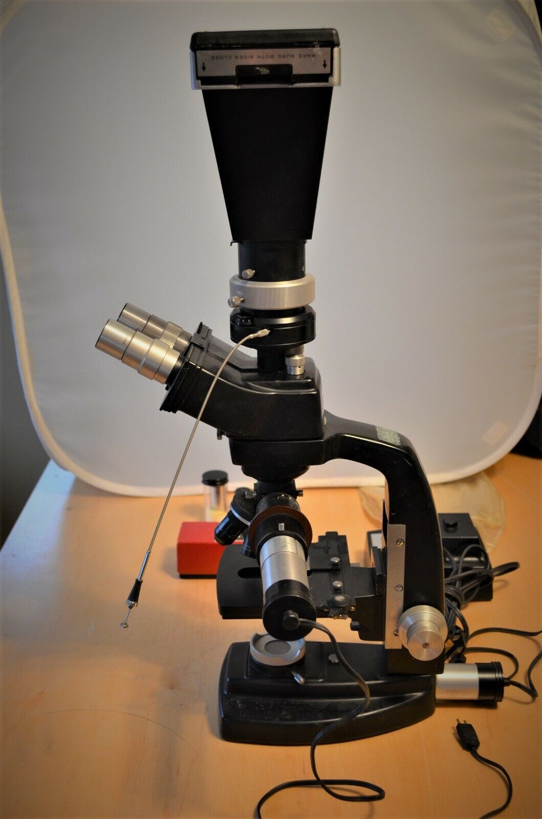 <ROL> Bausch and Lomb - Binocular Microscope - With Camera and Lamps