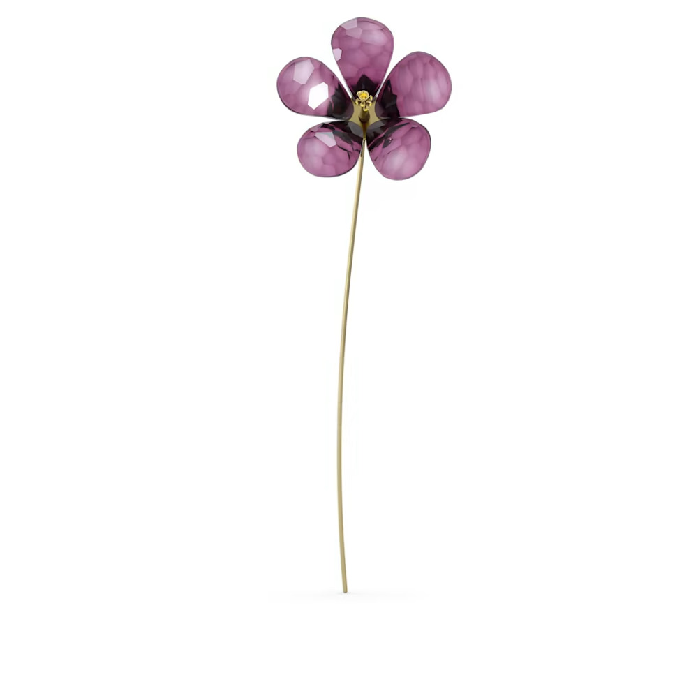 Swarovski Crystal Garden Tales Hibiscus Purple Flower #5619417 New in Box $125