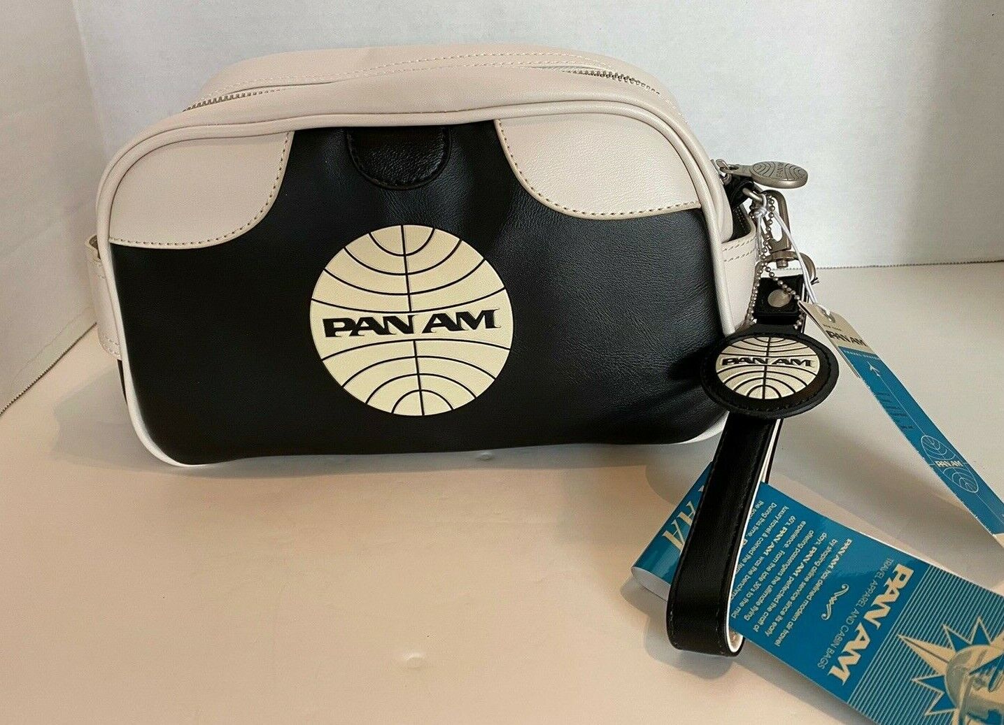 PAN AM Wash Bag, Originals, Certified Vintage Style, PAN AM  Black/White
