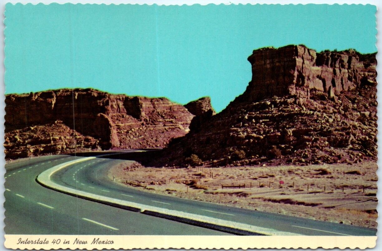 Postcard - Interstate 40 in New Mexico, USA