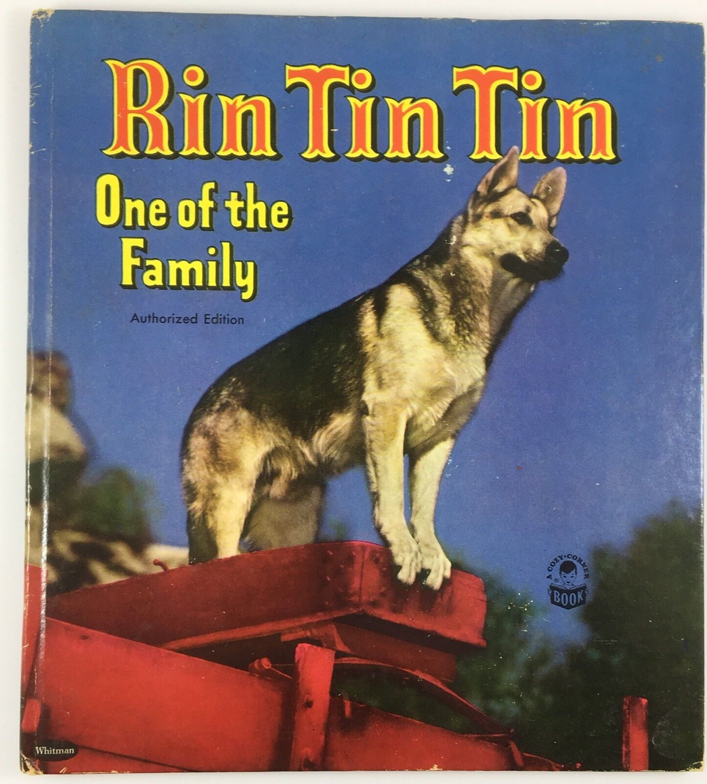 1953 Rin Tin Tin One Of The Family Dog Whitman Book Child’s Reading Colorful