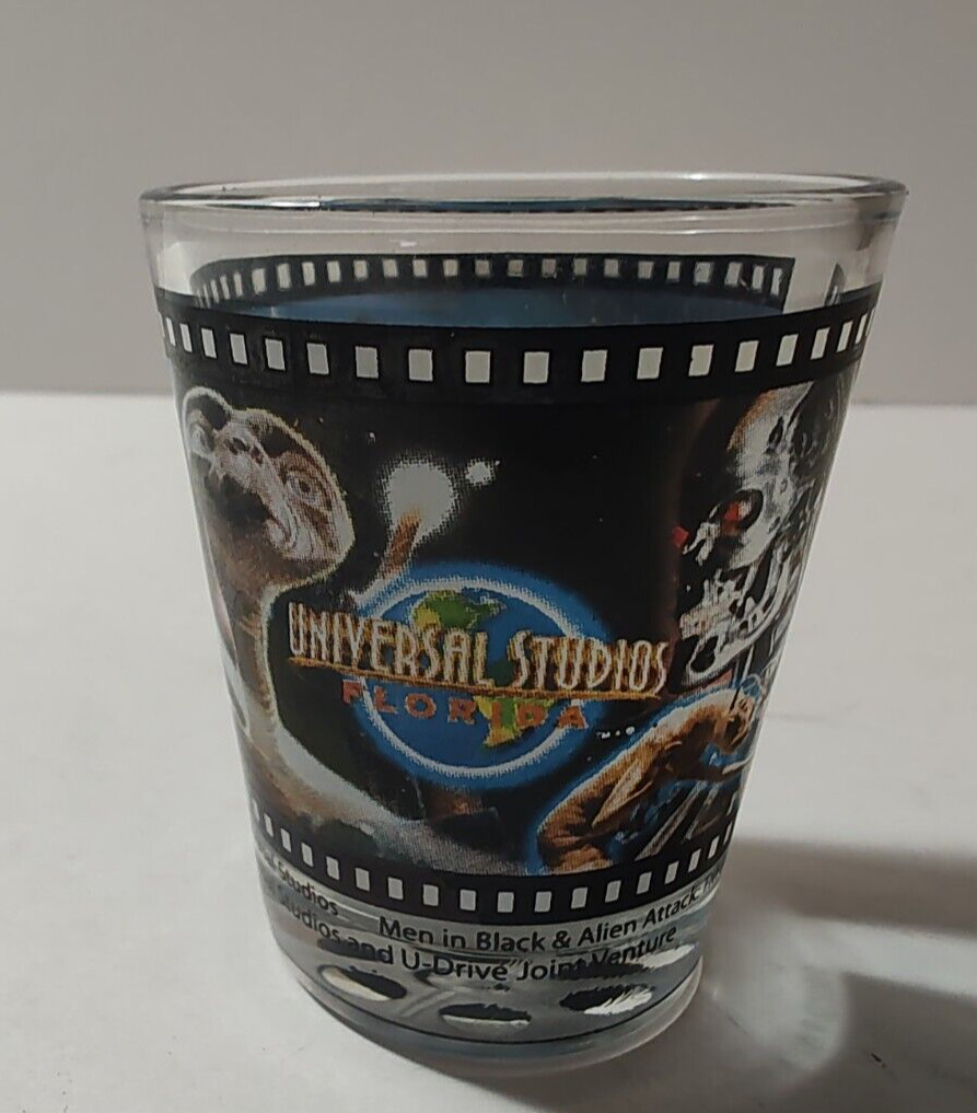 2005 Universal Studios Shot Glass Jaws ET Men In Black Back to Future Terminator