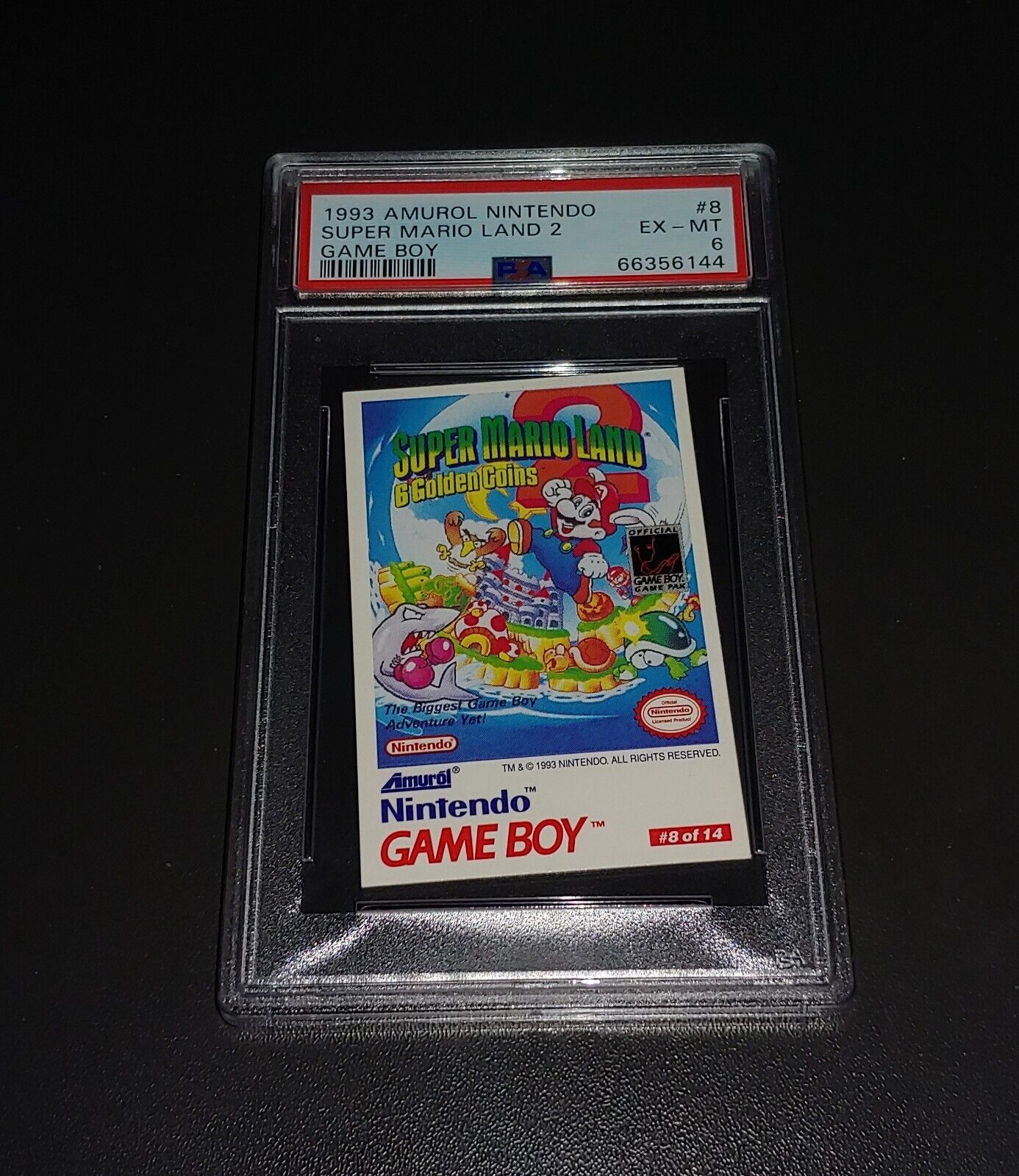 1993 Amurol Nintendo Gameboy Super Mario Land #9 PSA 6