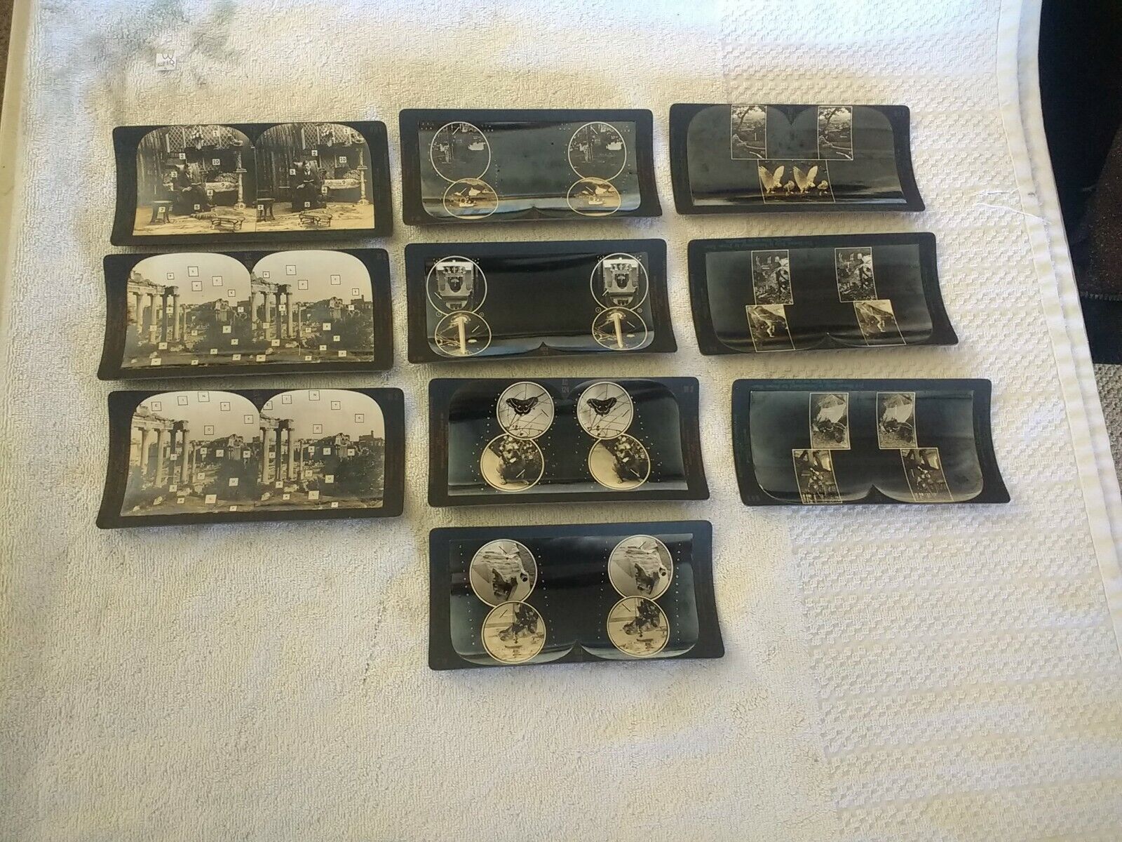 10 Antique Keystone View Co Eye Comfort Depth Perception Stereoscopic Cards