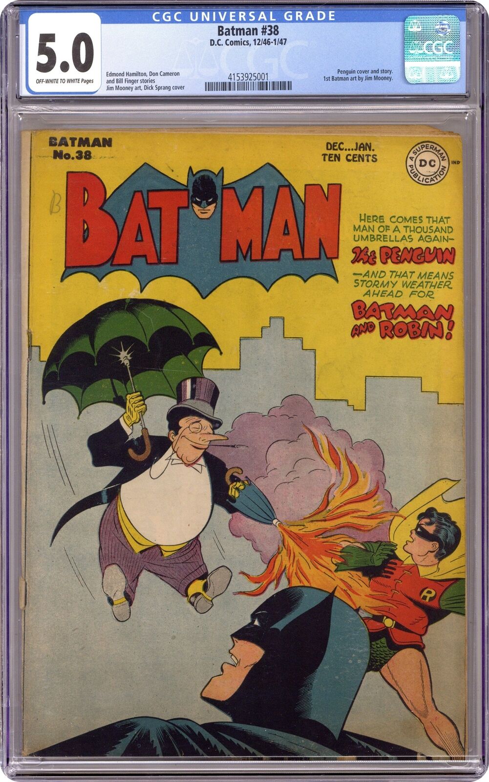 Batman #38 CGC 5.0 1947 4153925001