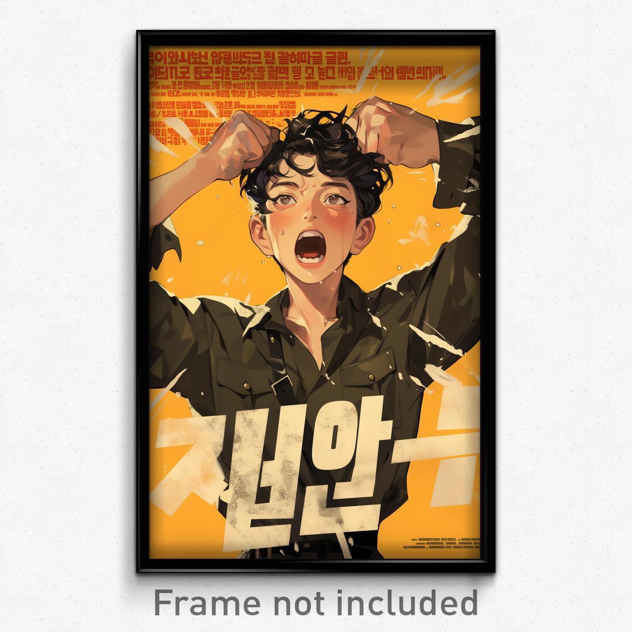 Korean Movie Poster - Boy Feeling Alarm, Magnificent Dress Shirt (Art Print)