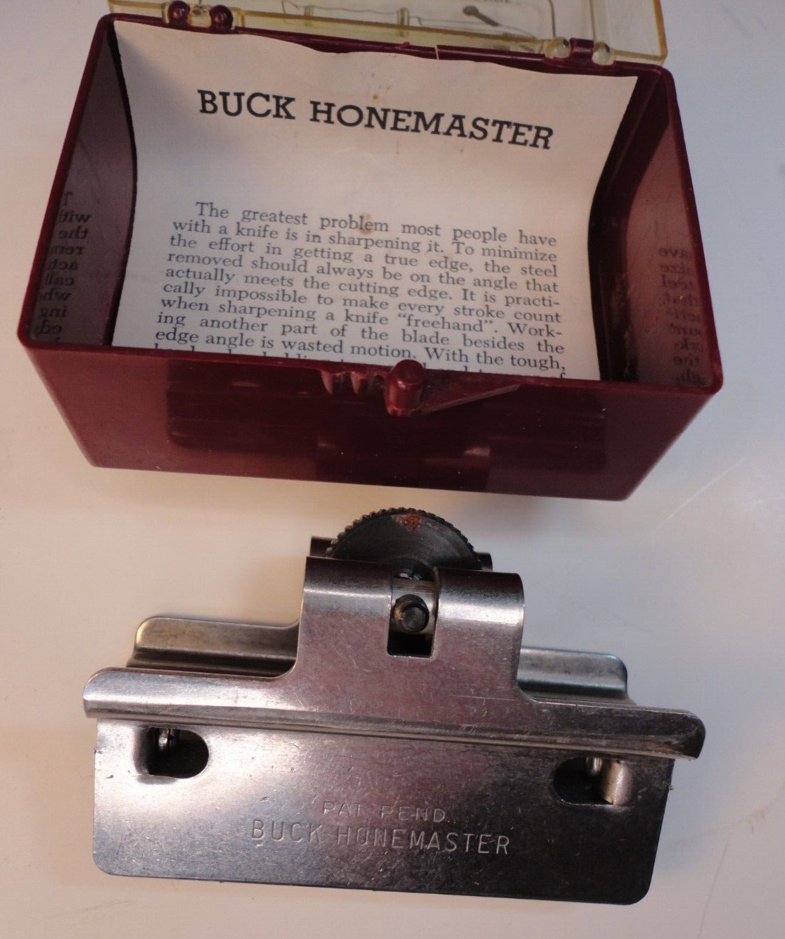 BUCK Knives Honemaster No 136 with Instructions E4