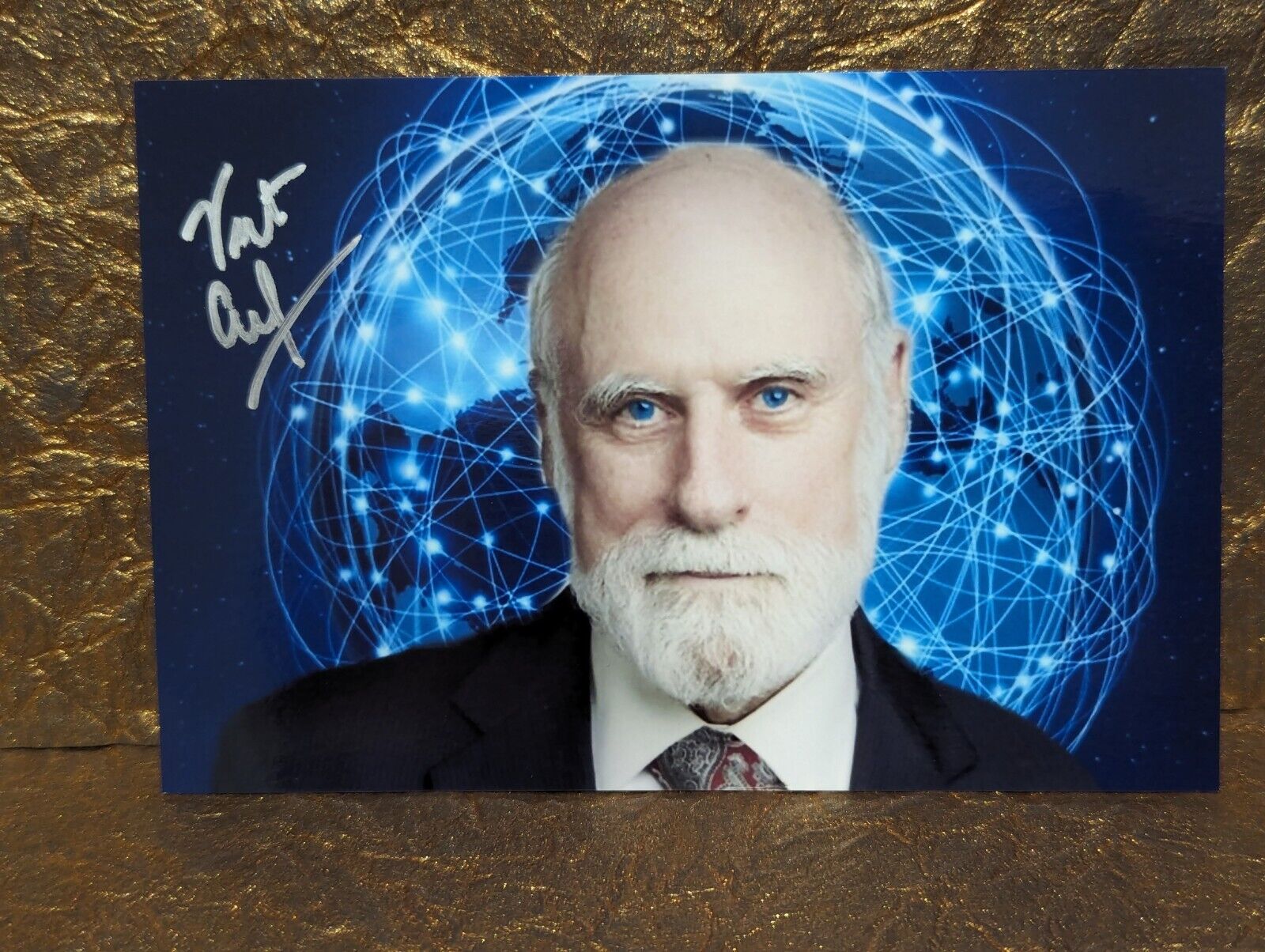 Vint Cerf Autograph PSA DNA Creator of The Internet Signed Photo