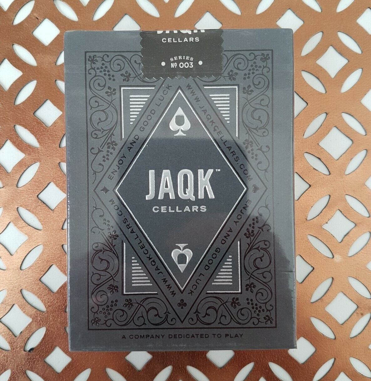 JAQK Cellars Black Limited Edition Playing Cards Series 3 Theory 11 Deck O1