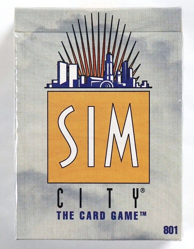 Sim City: The Card Game TCG / CCG - STARTER DECK 60 Cards (1995) [Mayfair Games]