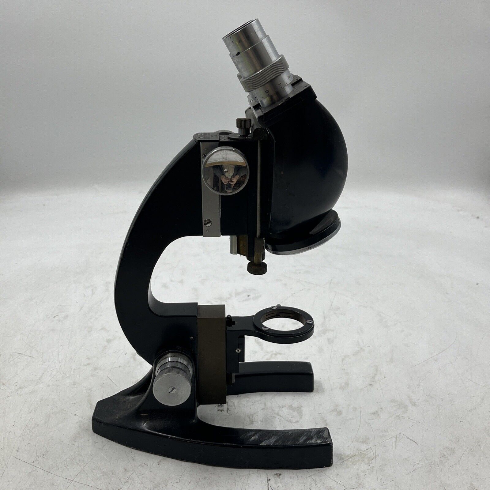 Vintage Bausch And Lomb Optical  Microscope. For Parts/ Props.