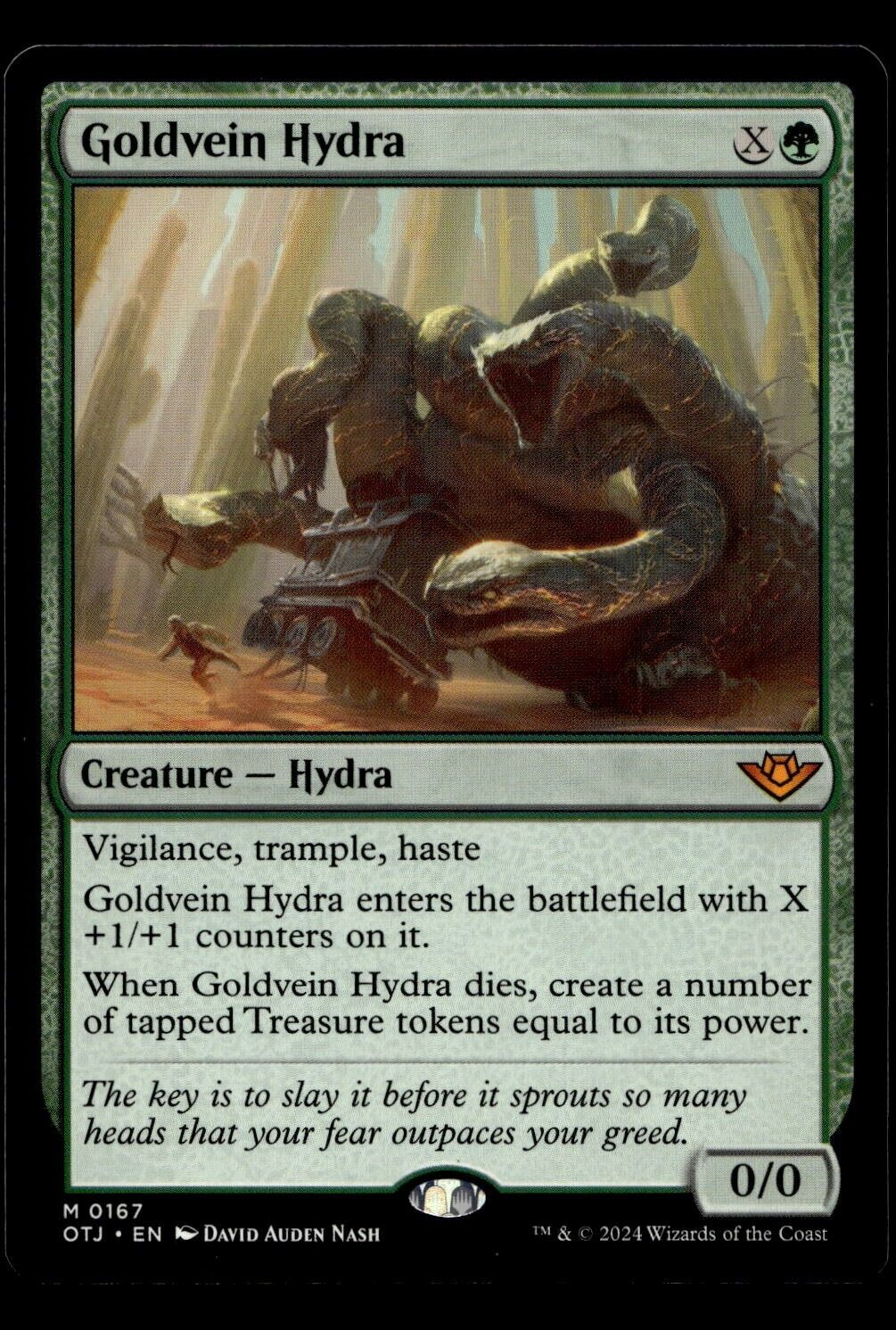 Goldvein Hydra 167 MTG 2024 Outlaws Thunder Junction M/NM Collectible Card