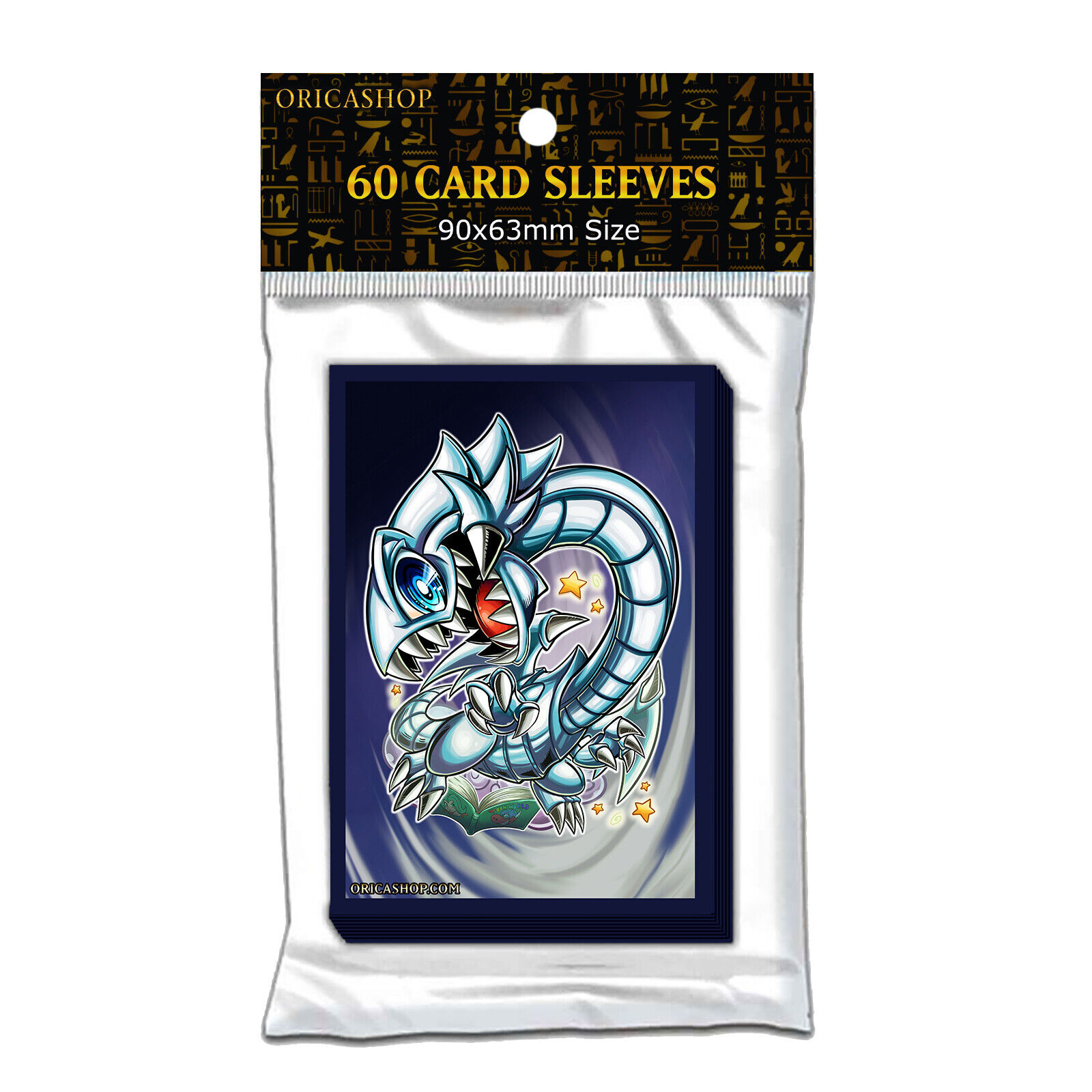 HOLO SLEEVES Blue-Eyes Toon Dragon (60pcs) - New & Original Packaging Yugioh White Dragon