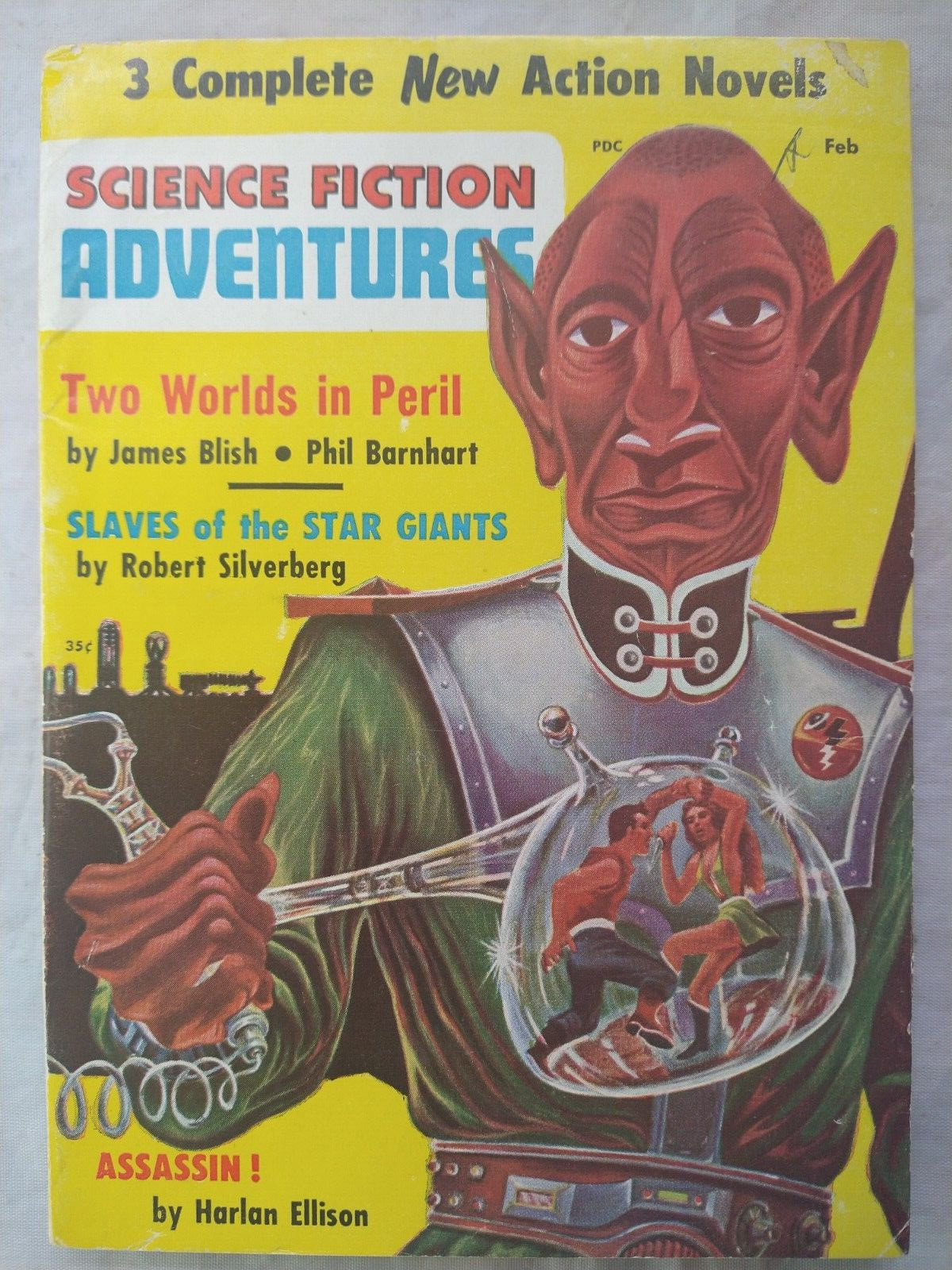 Science Fiction Adventures Pulp #2 1957 Harlan Ellison