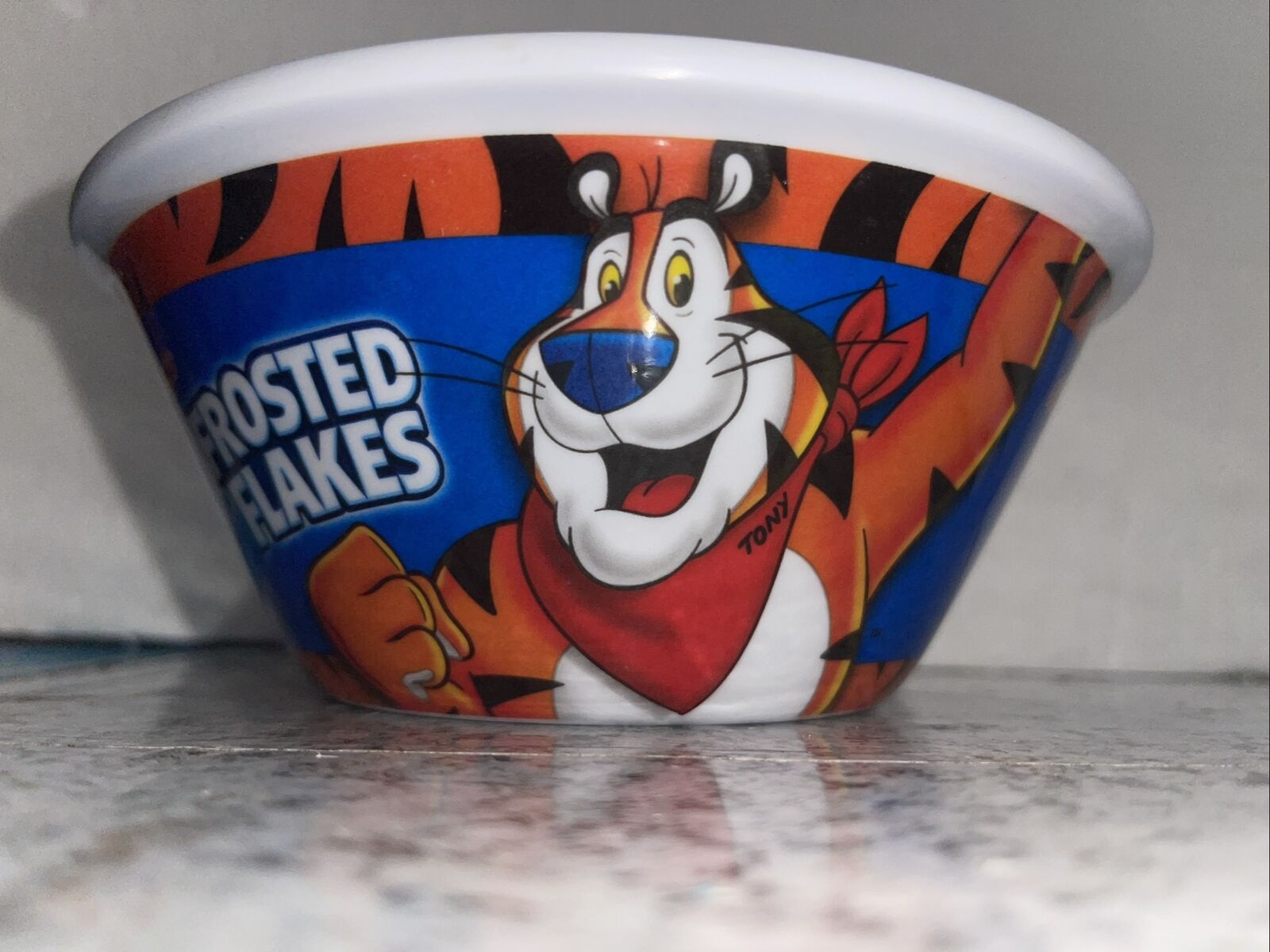 Kellogg’s Frosted Flakes Tony the Tiger Cereal Bowl Melamine (x)