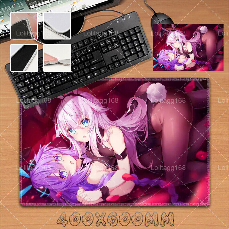Hyperdimension Neptunia Black Heart Purple Heart Anime Mouse Pad Keyboard Pad