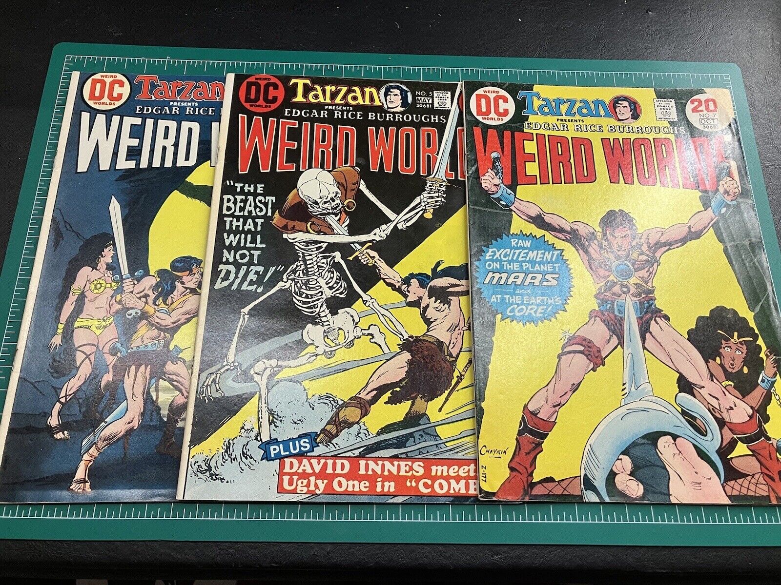 Weird Worlds Comic Lot #3, 5, 7 DC Comics 1973 x3 Books