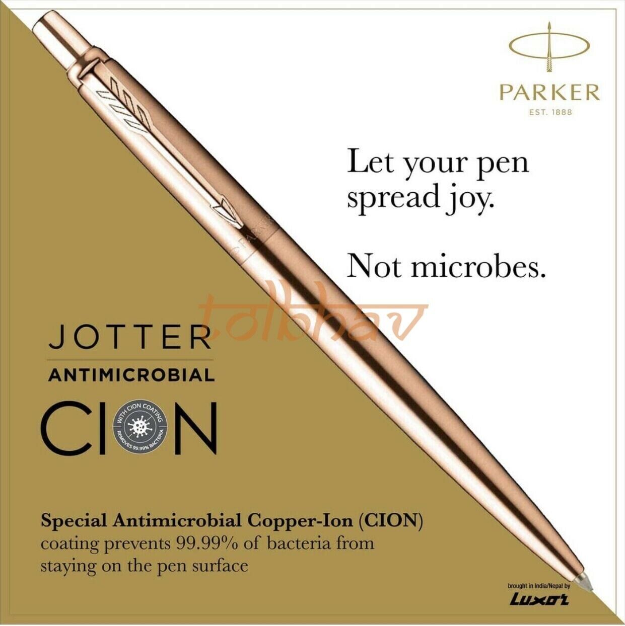 Parker Jotter Anti Microbial Copper Ion Ball Point Pen CION Coated