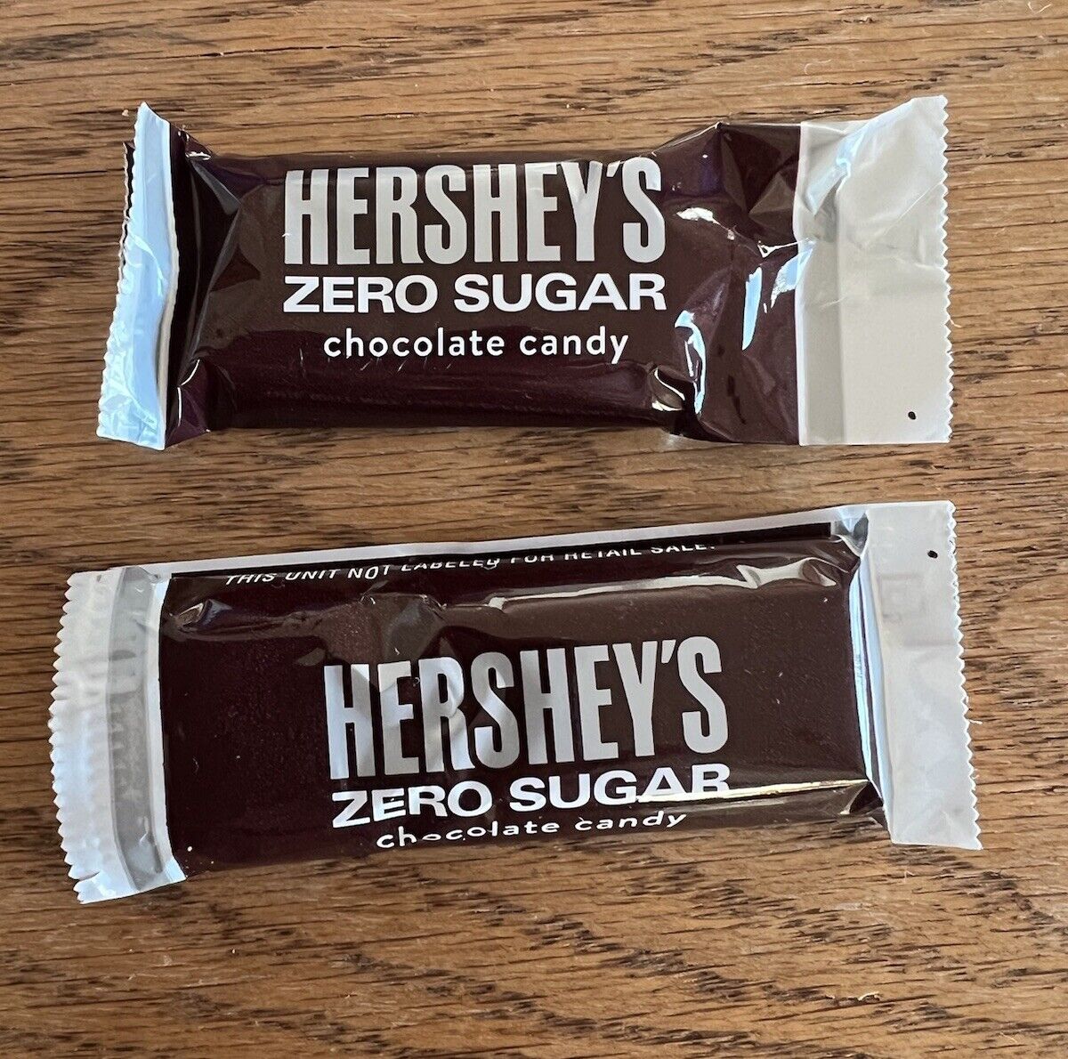 Factory Error Hershey\'s Bar 1 1/2 Zero Sugar Mini (Extra Piece) Not Sealed