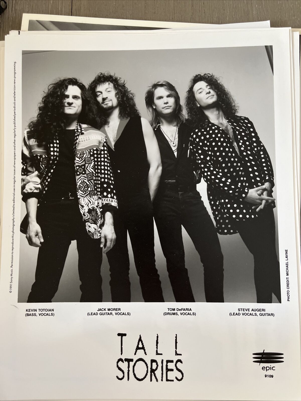 1991 Press Photo Members of the music group Tall Stories