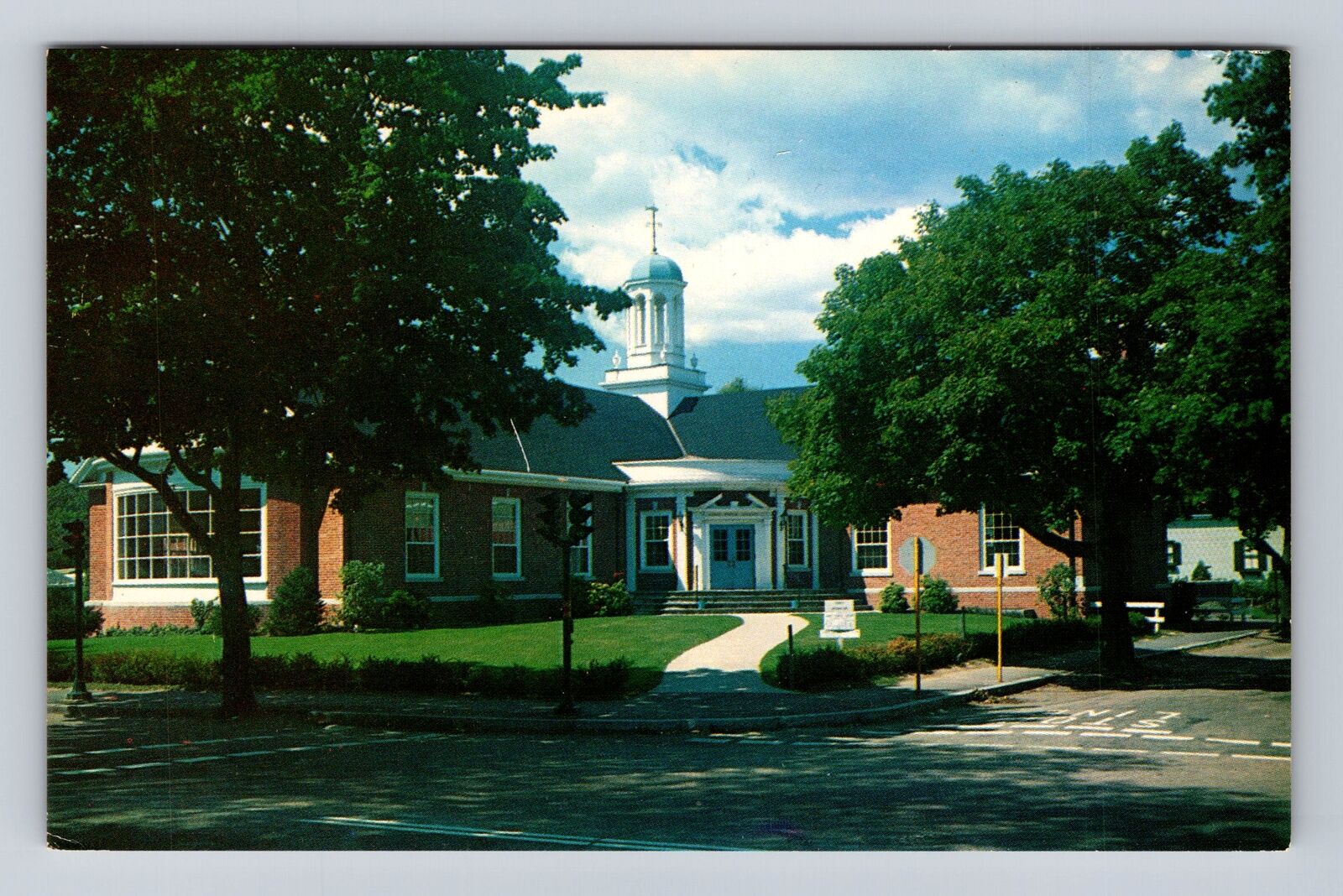 Marblehead MA-Massachusetts, New Public Library, Antique, Vintage Postcard