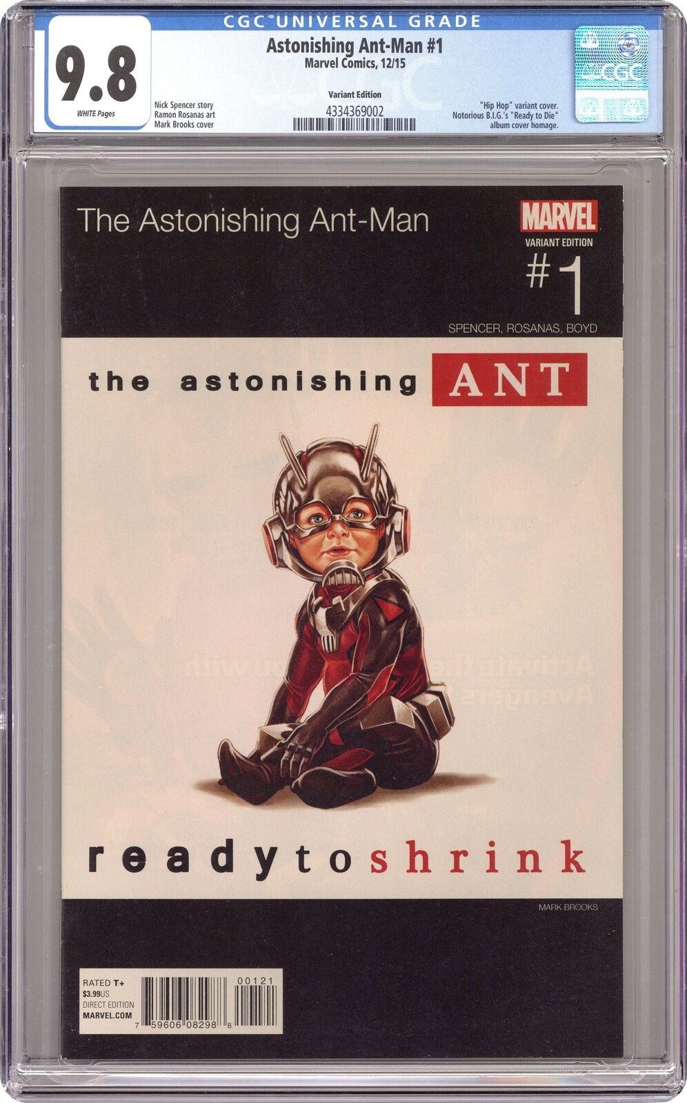 Astonishing Ant-Man 1E Brooks Hip Hop Variant CGC 9.8 2015 4334369002