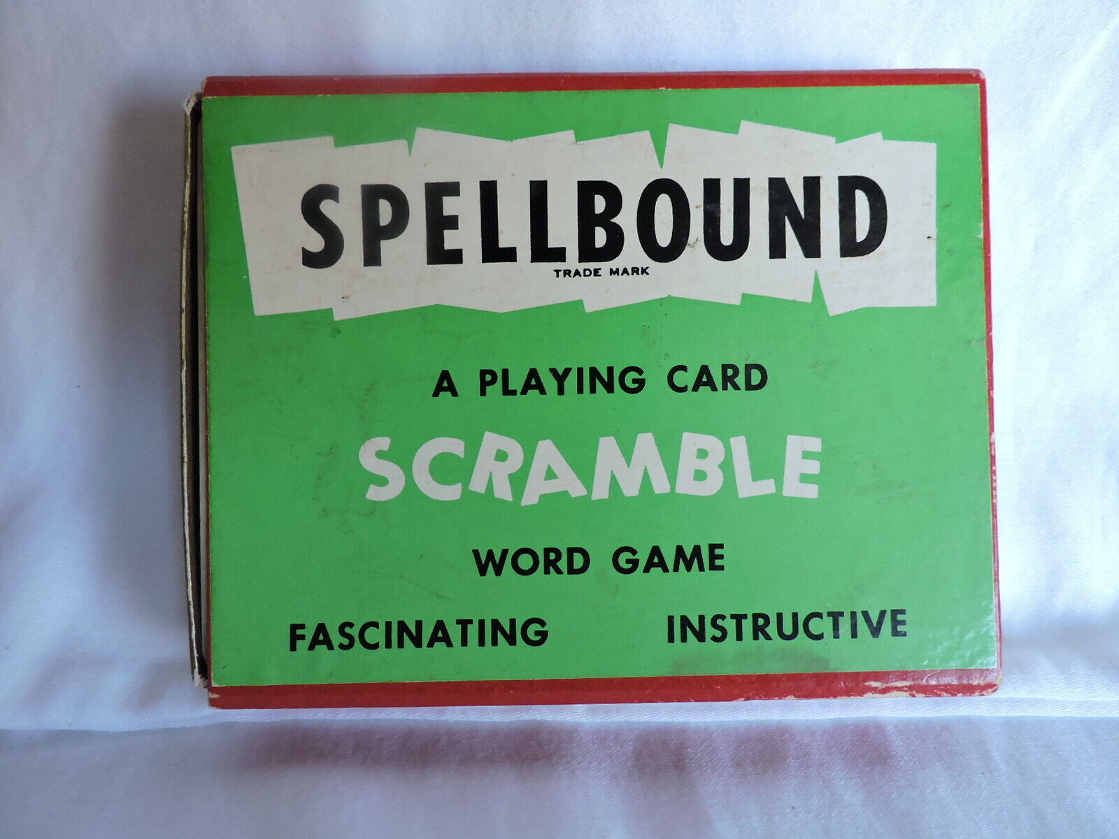 Vintage Spellbound Playing Card Word Game Scramble 1954