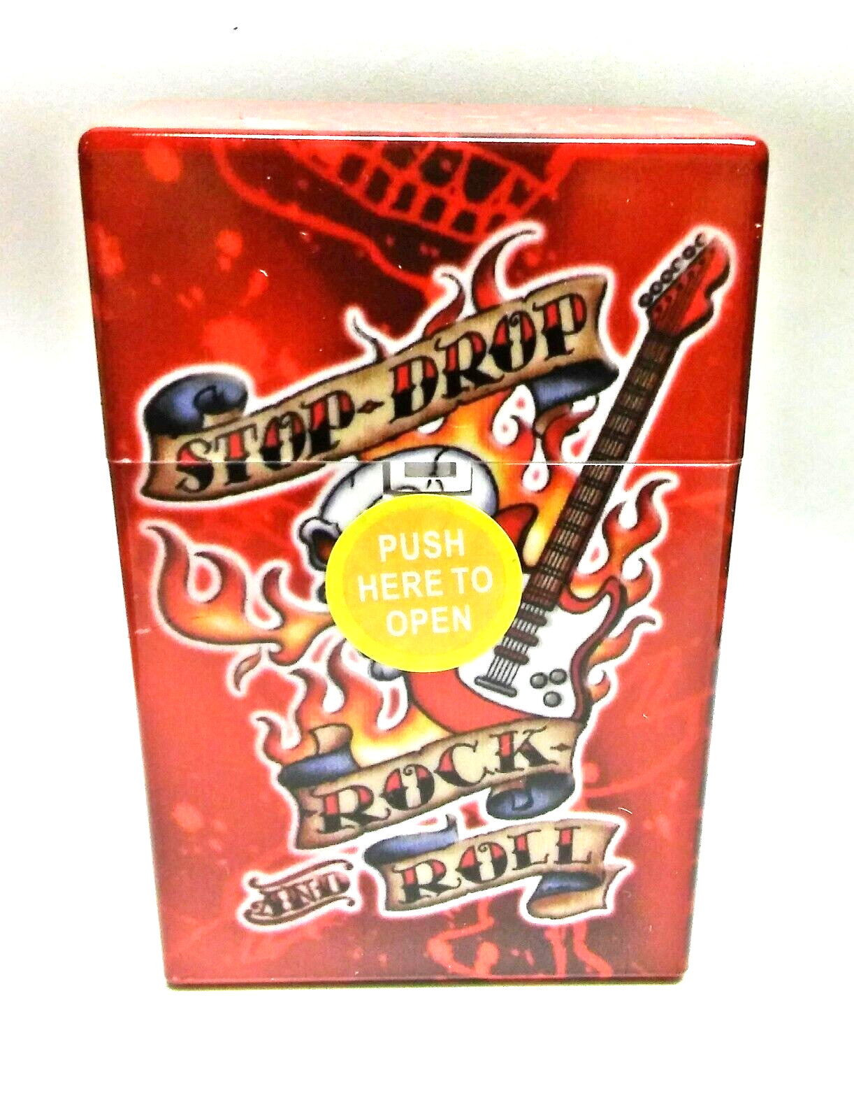 RYO Tattoo Stop-Drop Plastic King Size Push To Open Cigarette Case