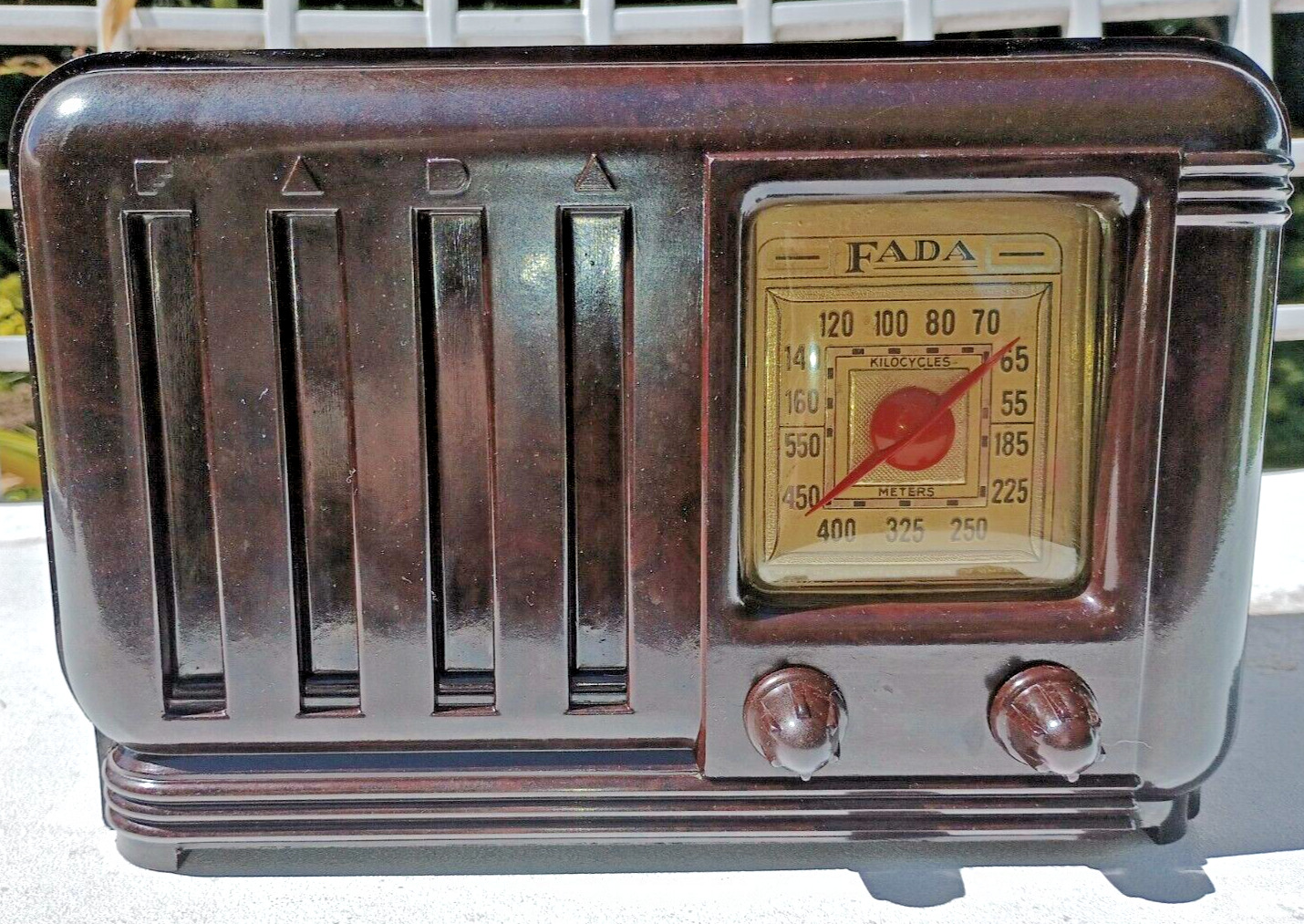 Fada tube radio ,Art Deco. model 209.Restored.Works great 