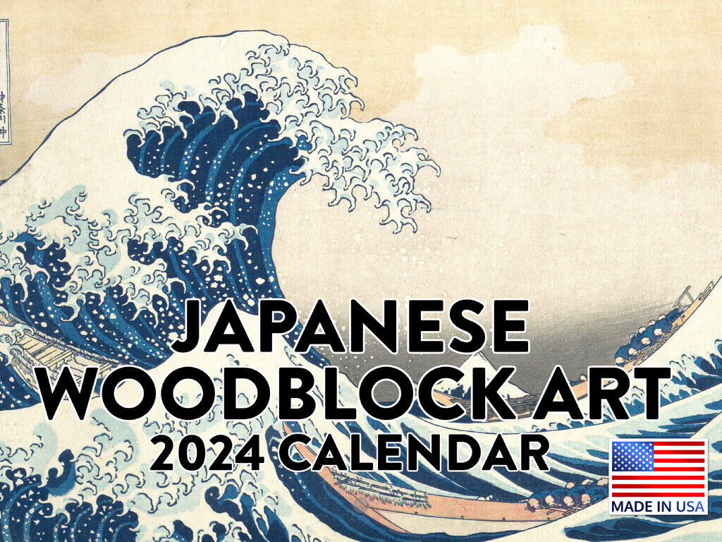 Japanese Woodblock Art 2024 Wall Calendar
