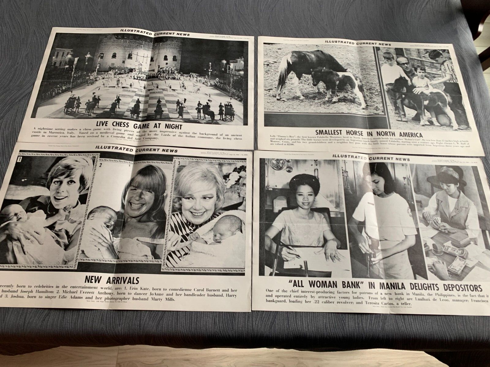 Huge lot of Illustrated Current News 1968 - 52 total Very Nice Condition