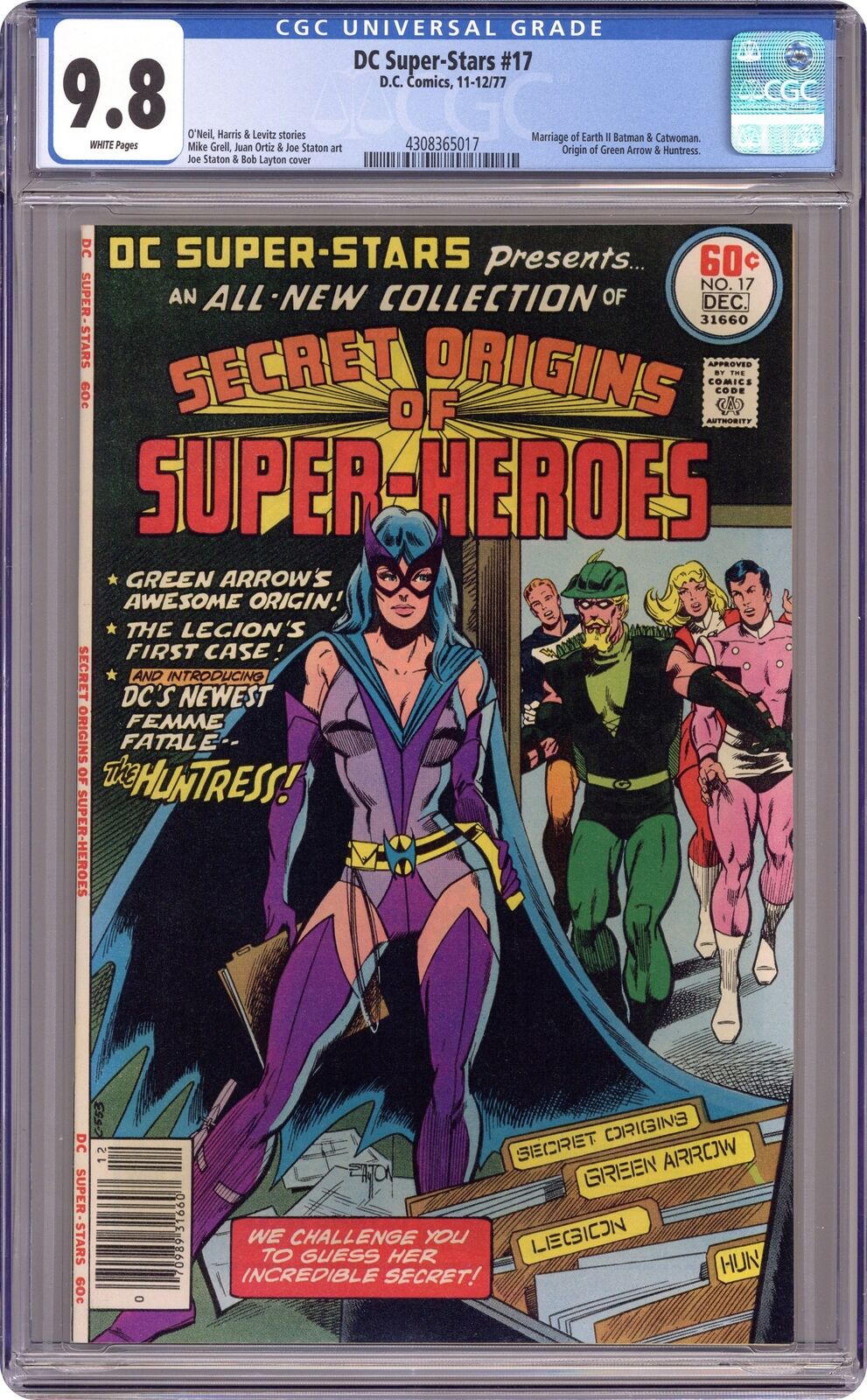 DC Super Stars #17 CGC 9.8 1977 4308365017 1st app. second Huntress Helena Wayne
