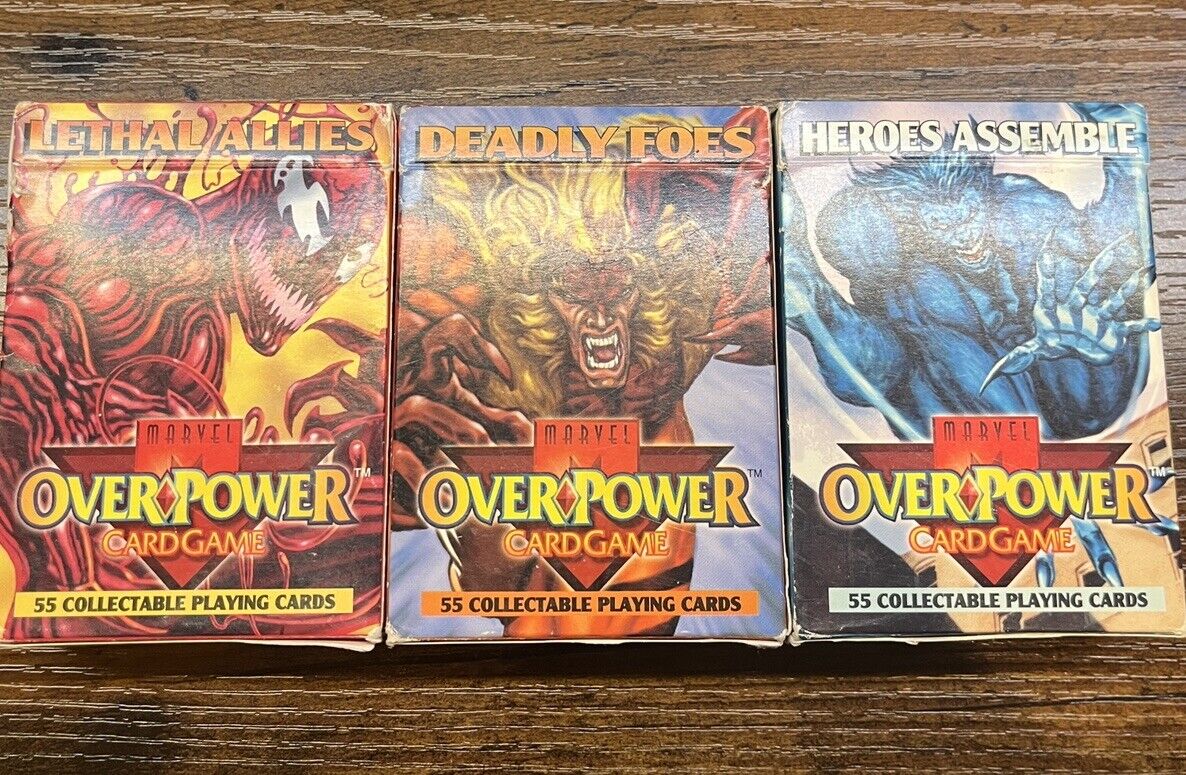 Marvel Overpower Card Lot. Mixed