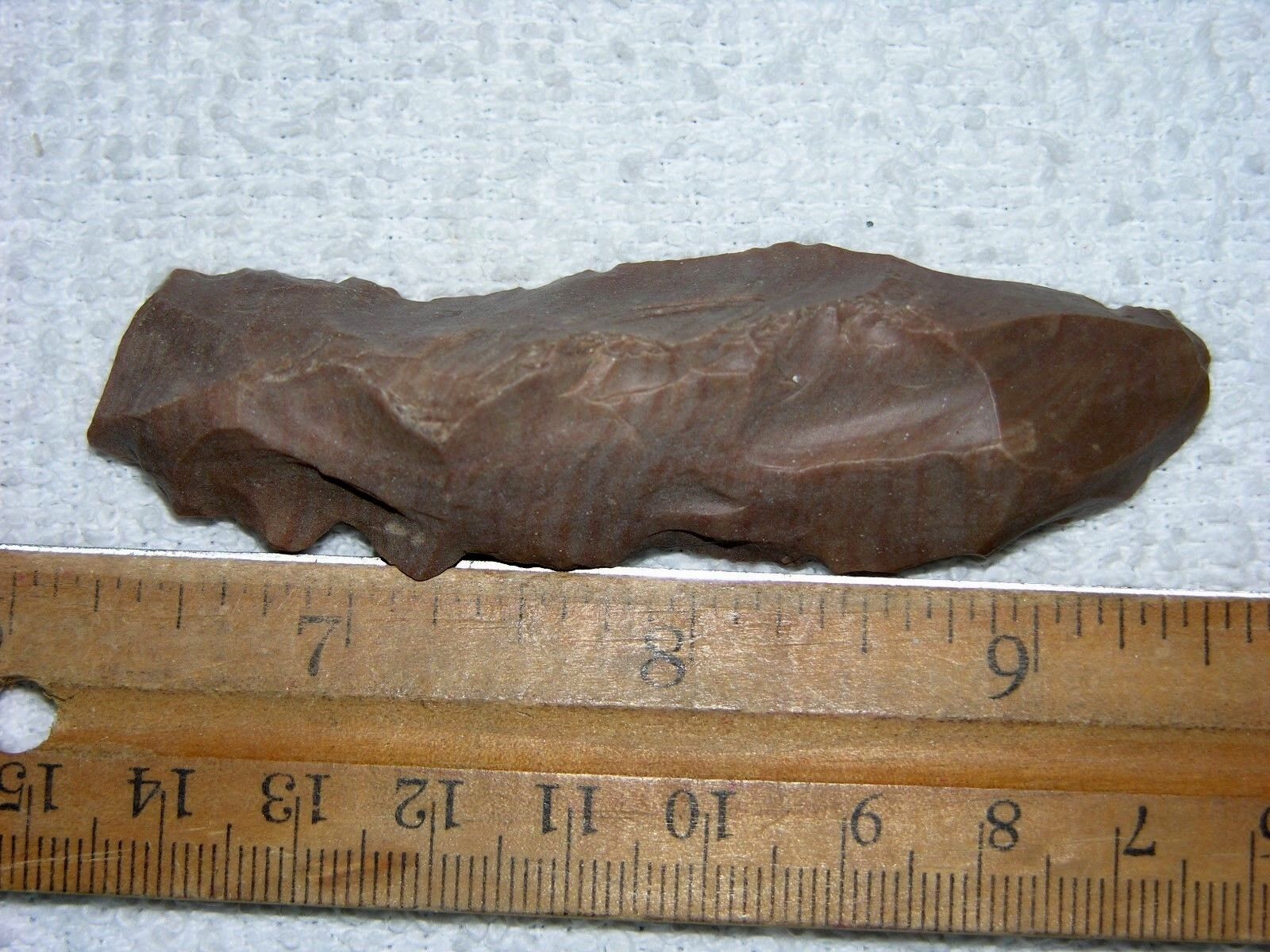 Hand scraper early man paleolithic acheulean tool Africa 3.5 inch Y18